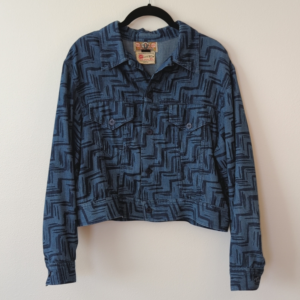 Vintage Gene Ewing BIS Lightweight Denim Jacket Size 8